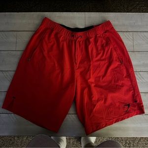 Gymshark Red Athletic Shorts